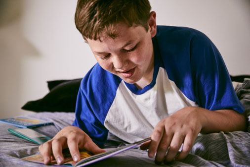 Boy Reading Book