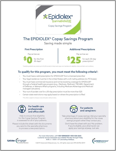 EPX-06756-0819 EPIDIOLEX Copay Savings Program - Copay Reminder Downloadable and Printable PDF