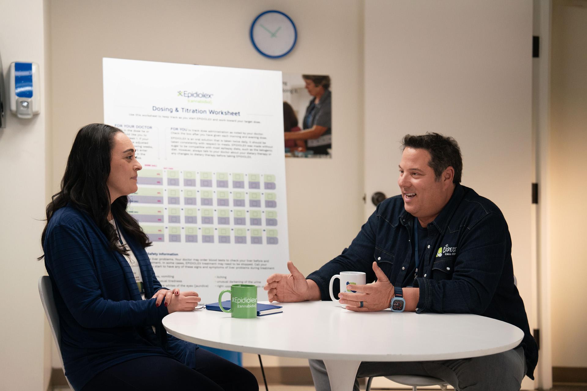 Greg Grunberg hosting The Caregiver Call Center series, talking to a doctor about EPIDIOLEX® (cannabidiol)