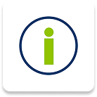 Blue circle around a green I; information on possible side effects and how you can work with your doctor to manage