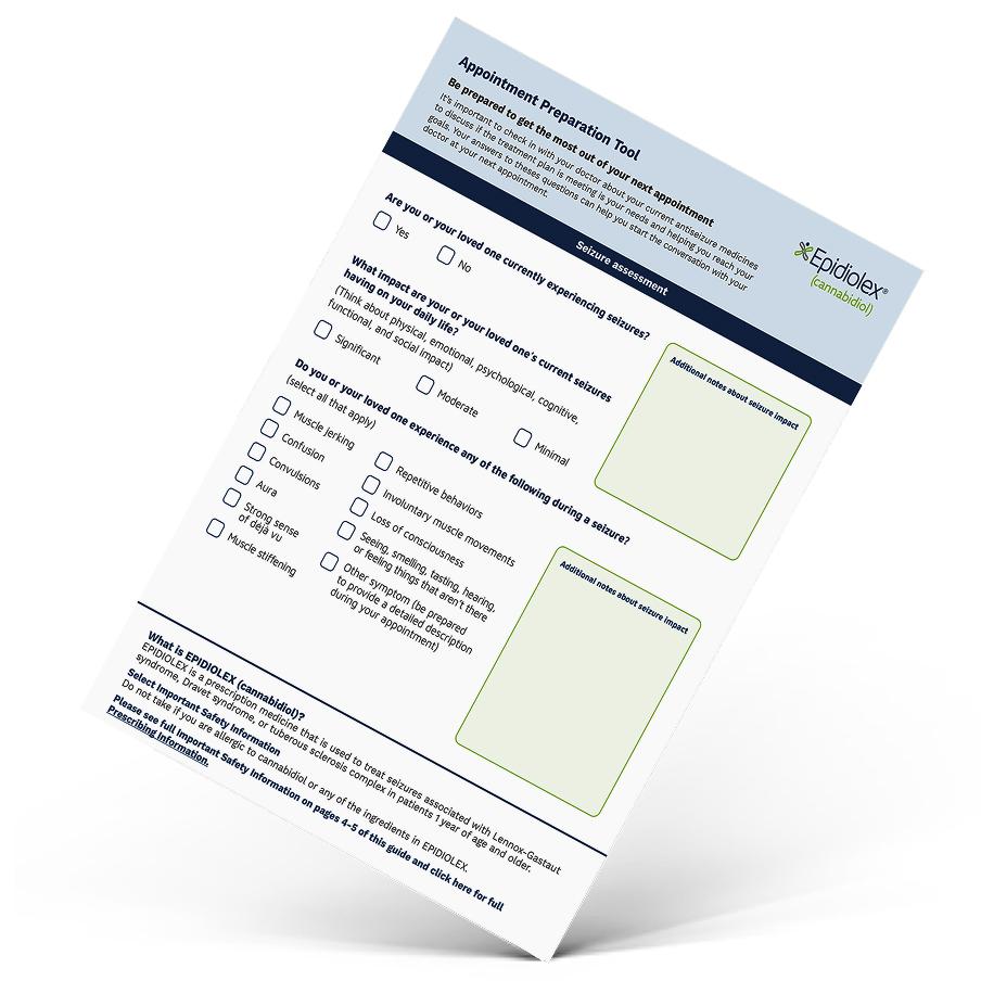 The EPIDIOLEX® (cannabidiol) Appointment Preparation Guide